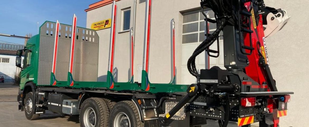 šumarska nadgradnja sa EPSILON dizalicom M12Z91 za Minesal