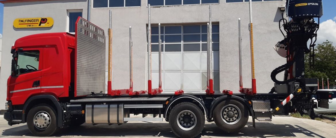 Šumarska nadgradnja sa Palfinger Epsilon dizalicom za Banija Pal