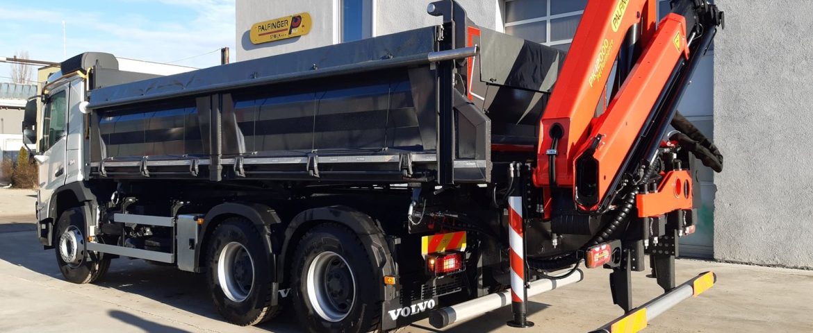 Kiperska nadogradnja sa Palfinger dizalicom za Ramark