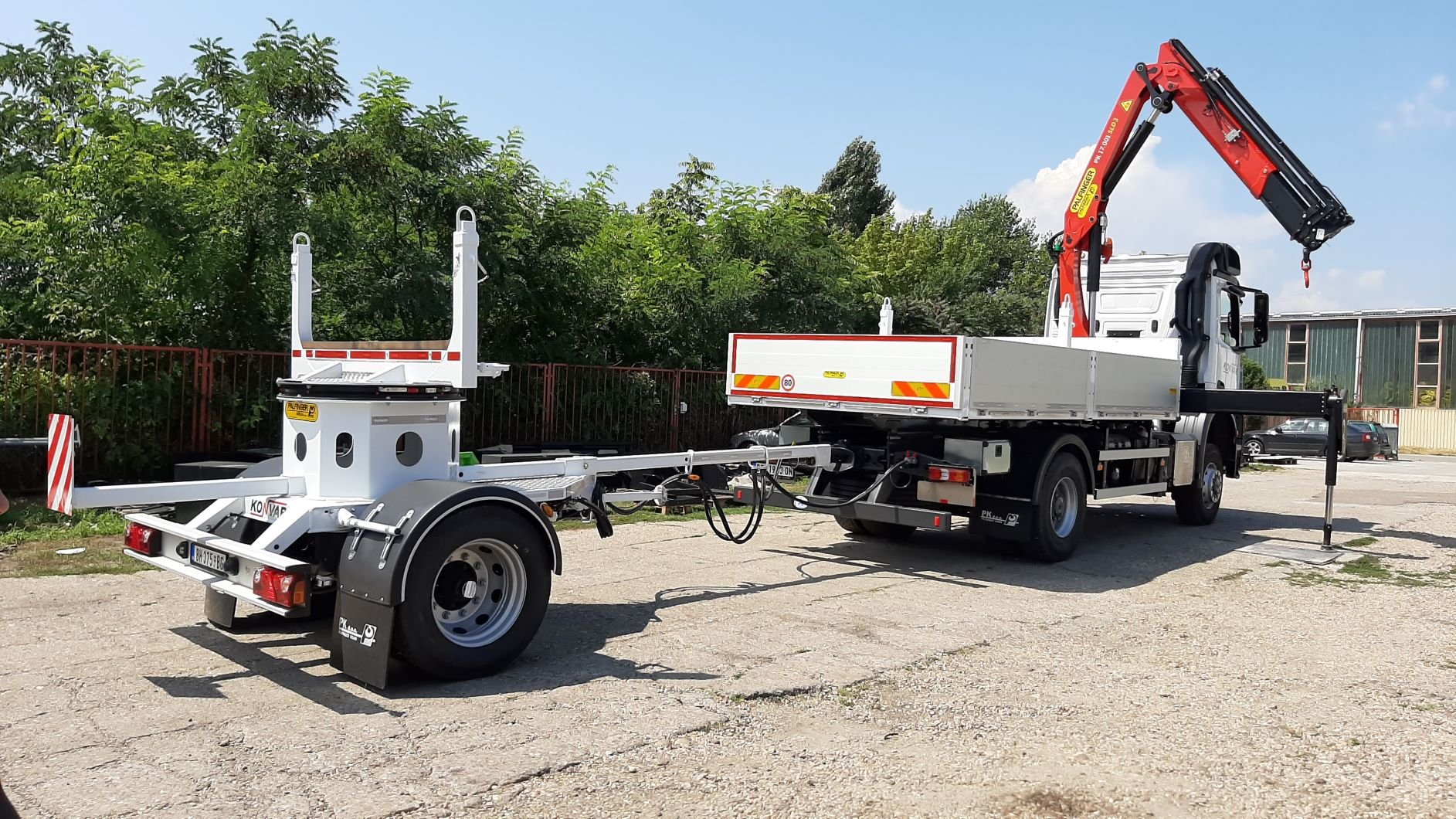 Palfinger PK 17001 SLD3 C sa prikolicom PST100 za Konvar