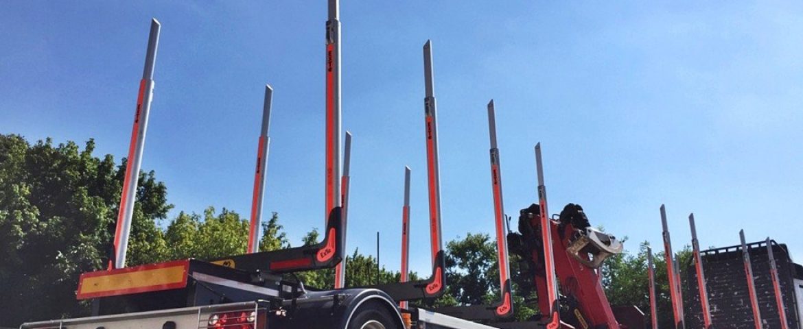 Šumarska prikolica PSM200 za prevoz trupaca za SZTR Popov